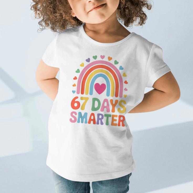 67 Days Smarter Rainbow For Back To School Kids Graphic Toddler T-Shirt 67 Days Smarter Rainbow For Back To School Kids Graphic Toddler T-Shirt