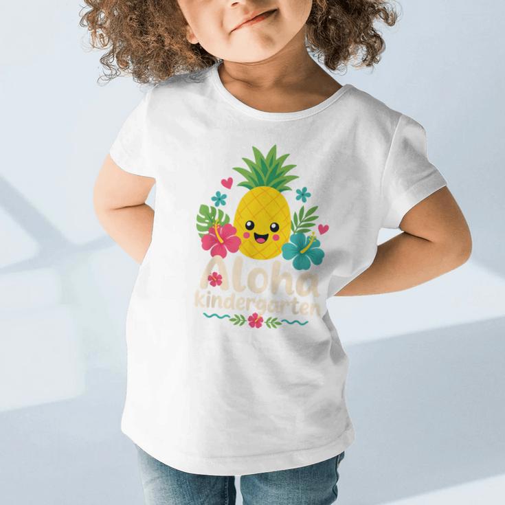 Aloha Kindergarten Pineapple Back To School Graphic Toddler T-Shirt Aloha Kindergarten Pineapple Back To School Graphic Toddler T-Shirt