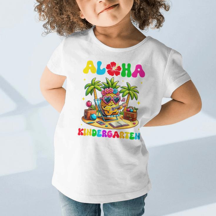 Aloha Kindergarten Pineapple Hawaii Back To School Kids Girl Graphic Toddler T-Shirt Aloha Kindergarten Pineapple Hawaii Back To School Kids Girl Graphic Toddler T-Shirt