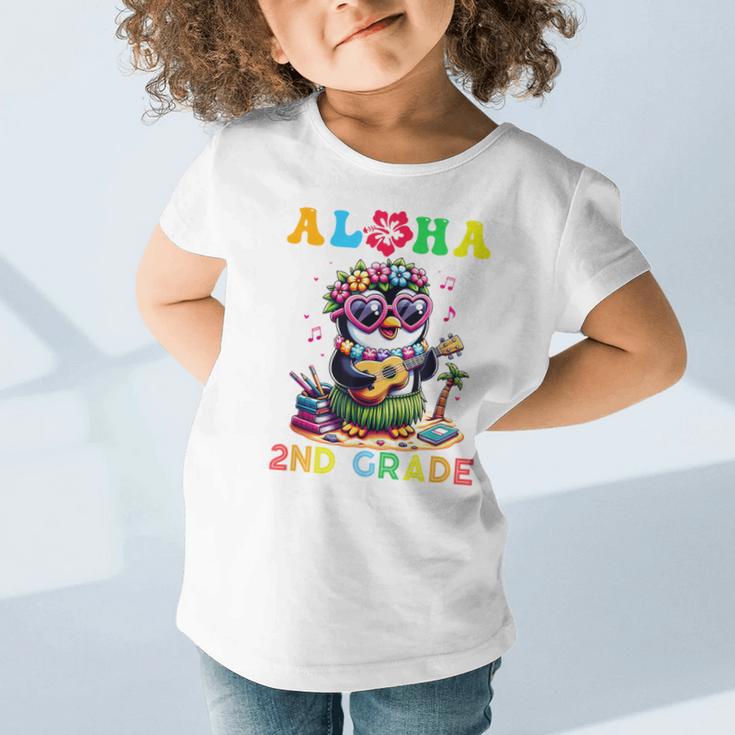 Aloha Second Grade Penguin Hawaii Back To School Kids Girl Graphic Toddler T-Shirt Aloha Second Grade Penguin Hawaii Back To School Kids Girl Graphic Toddler T-Shirt
