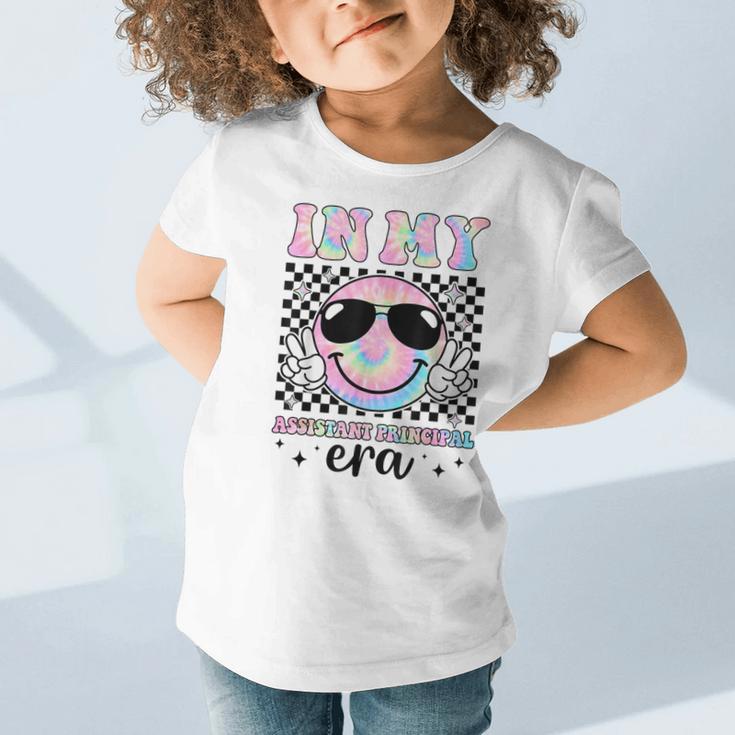 In My Assistant Principal Era Groovy Tie Dye Back To School Graphic Toddler T-Shirt In My Assistant Principal Era Groovy Tie Dye Back To School Graphic Toddler T-Shirt