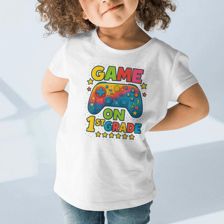 Back To School 1st Grade Boys Gamer First Day School Level Graphic Toddler T-Shirt