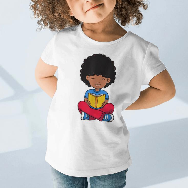 Back To School Afro African American Boy Student Graphic Toddler T-Shirt