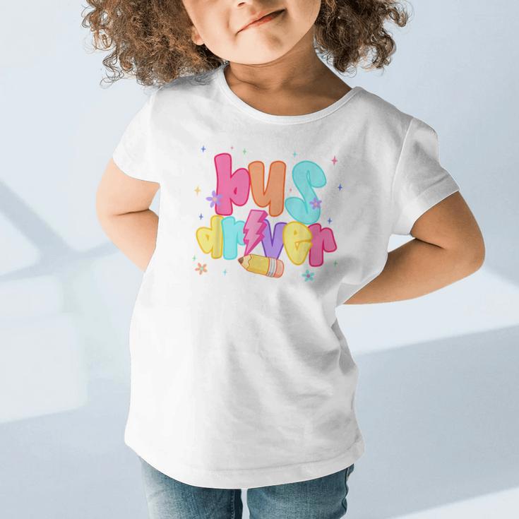 Back To School Bus Driver First Day Men Women Lighting Graphic Toddler T-Shirt