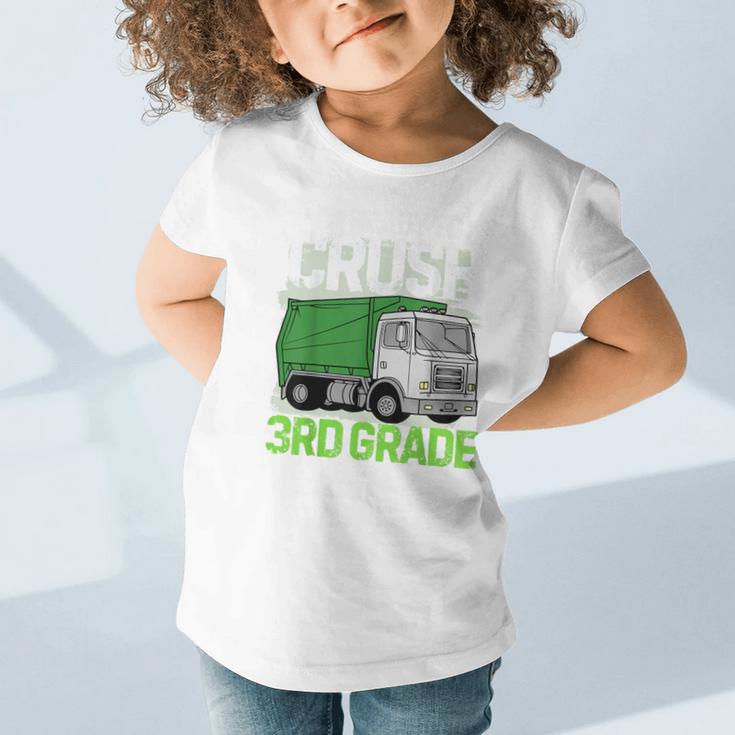 Back To School First Day Of 3rd Grade Garbage Truck Boys Graphic Toddler T-Shirt