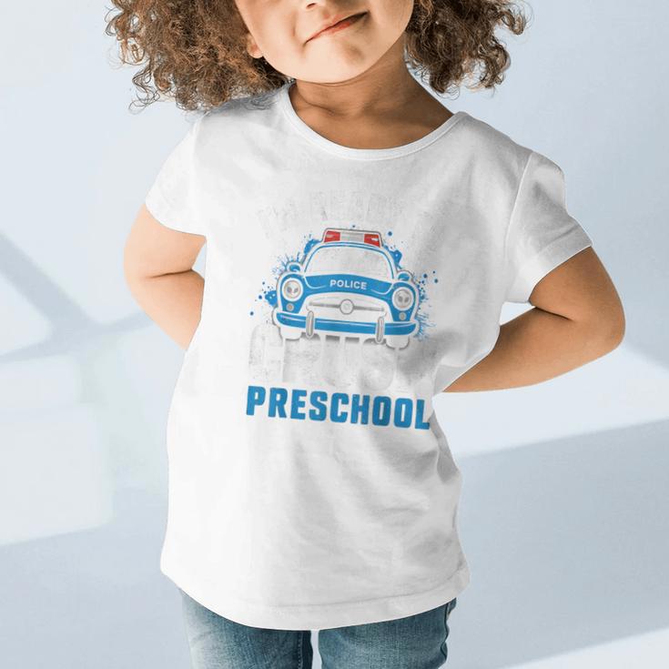 Back To School First Day Of Preschool Police Car Boys Graphic Toddler T-Shirt