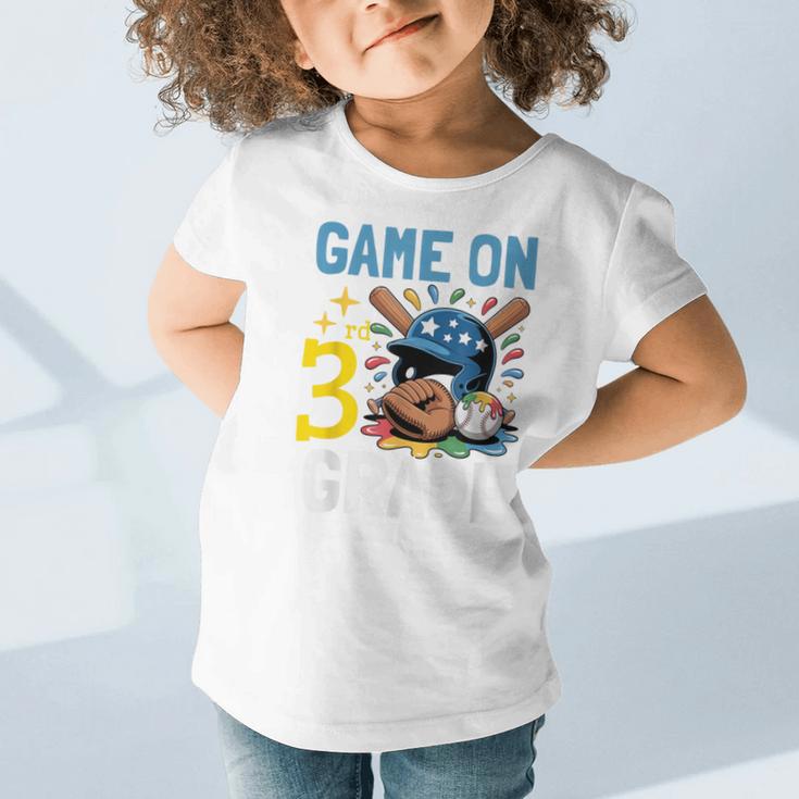 Back To School Game On Third Grade Baseball First Day Boys Graphic Toddler T-Shirt Back To School Game On Third Grade Baseball First Day Boys Graphic Toddler T-Shirt