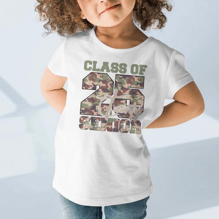 Back To School Senior 12th Grade Class Of 2025 Camouflage Graphic Toddler T-Shirt Back To School Senior 12th Grade Class Of 2025 Camouflage Graphic Toddler T-Shirt