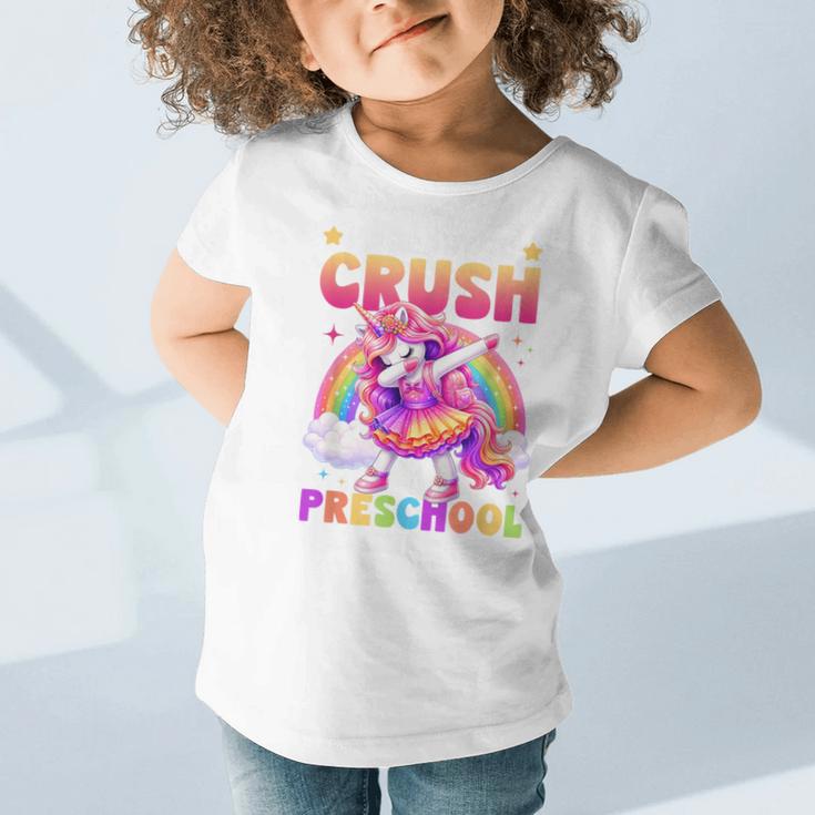 Back To School Unicorn Girls I'm Ready To Crush Preschool Graphic Toddler T-Shirt Back To School Unicorn Girls I'm Ready To Crush Preschool Graphic Toddler T-Shirt