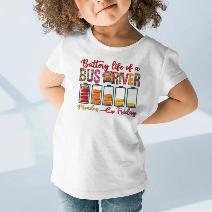 Battery Life Of A Bus Driver First Day Back To School Graphic Toddler T-Shirt Battery Life Of A Bus Driver First Day Back To School Graphic Toddler T-Shirt