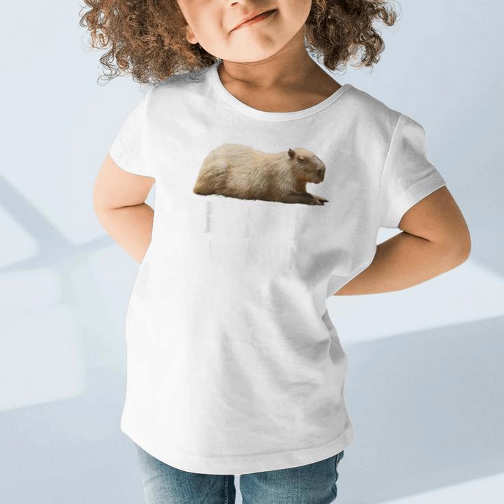 Bruh We Back To School Capybara First Day Of School Graphic Toddler T-Shirt