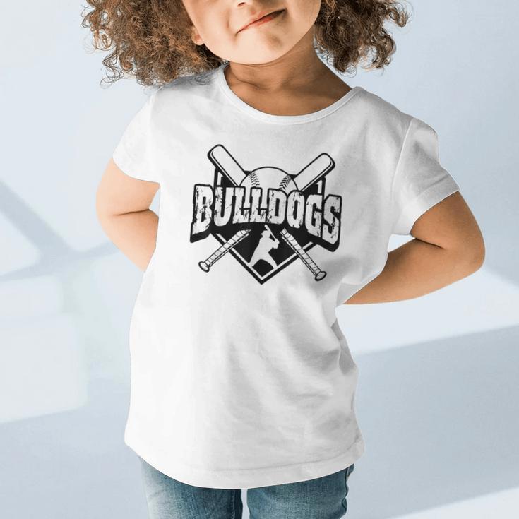 Bulldogs Baseball Back To School Spirit Graphic Toddler T-Shirt