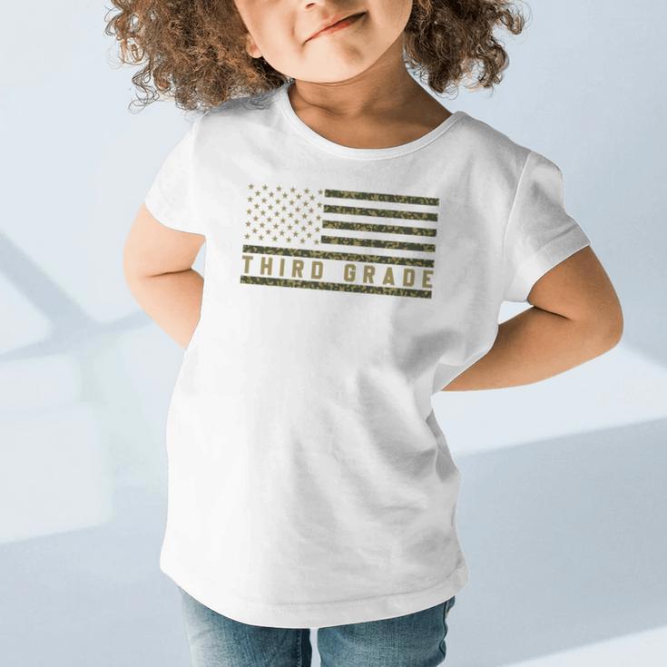 Camo American Flag Third Grade Back To School 3rd Grade Premium Tri-Blend Graphic Toddler T-Shirt Camo American Flag Third Grade Back To School 3rd Grade Premium Tri-Blend Graphic Toddler T-Shirt