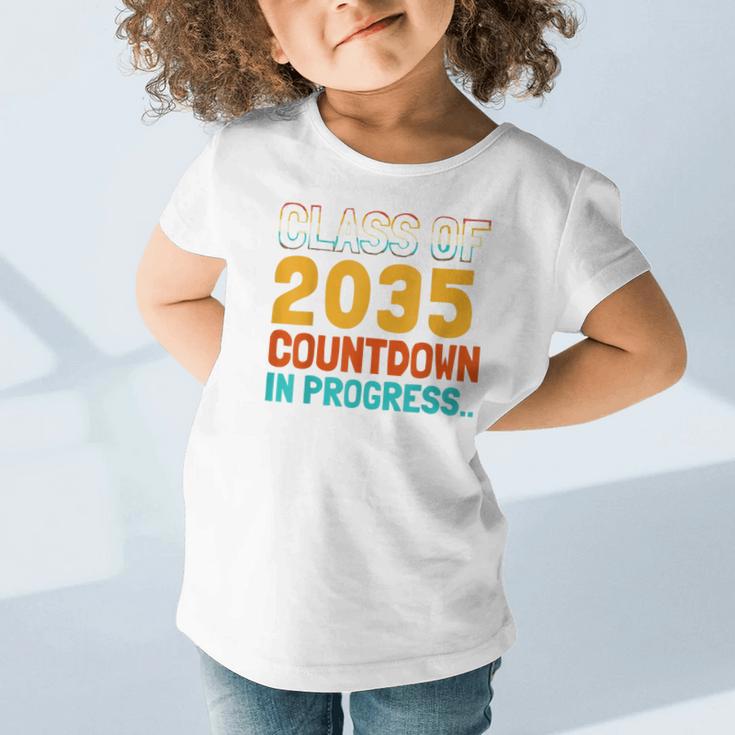Class Of 2035 Countdown In Progress Fun Back To School Retro Graphic Toddler T-Shirt Class Of 2035 Countdown In Progress Fun Back To School Retro Graphic Toddler T-Shirt