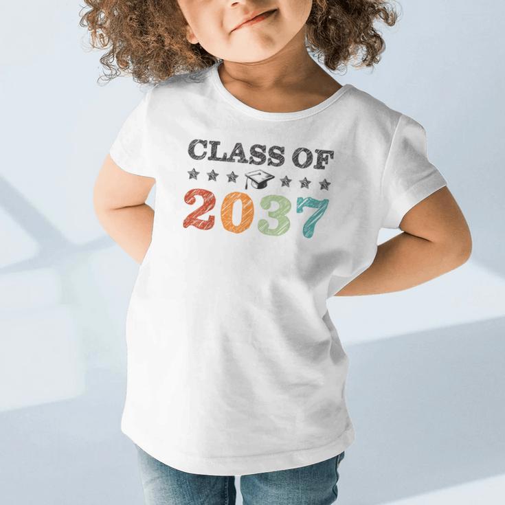 Class Of 2037 Grow With Me Back To School Graduation Graphic Toddler T-Shirt Class Of 2037 Grow With Me Back To School Graduation Graphic Toddler T-Shirt