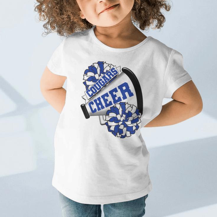 Cougars Cheer Back To School Cheerleading Spirit B Graphic Toddler T-Shirt Cougars Cheer Back To School Cheerleading Spirit B Graphic Toddler T-Shirt