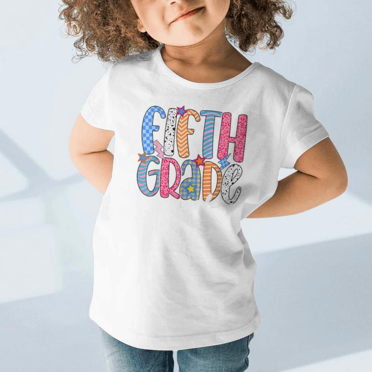 Fifth Grade Vibes 5th Grade Team Retro Back To School Graphic Toddler T-Shirt Fifth Grade Vibes 5th Grade Team Retro Back To School Graphic Toddler T-Shirt