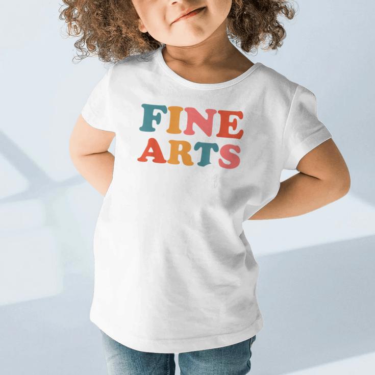 Fine Arts Squad Boho Cute Back To School Fine Arts Graphic Toddler T-Shirt