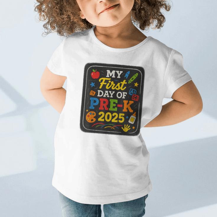 My First Day Of Pre-K 2025 Back To School Kids Graphic Toddler T-Shirt My First Day Of Pre-K 2025 Back To School Kids Graphic Toddler T-Shirt