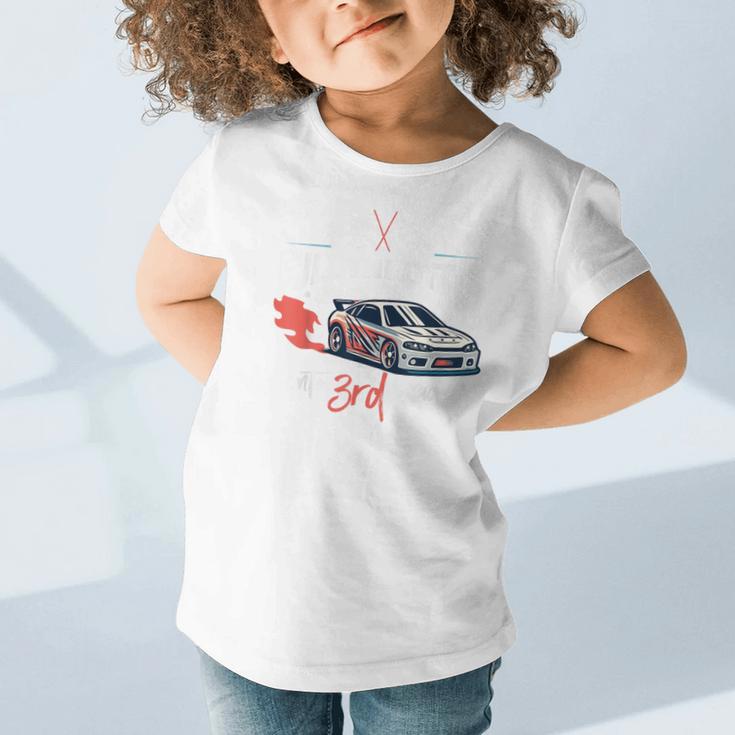 Full Throttle Into Third 3rd Grade Race Car Back To School Graphic Toddler T-Shirt
