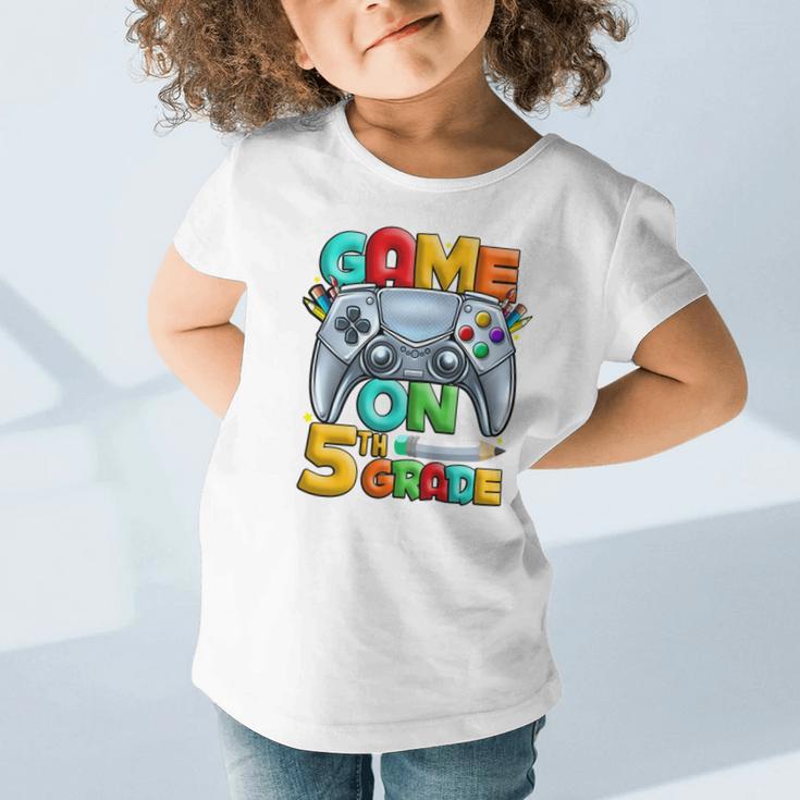 Game On 5th Grade Back To School 5th Grade Level Unlocked Performance Graphic Toddler T-Shirt