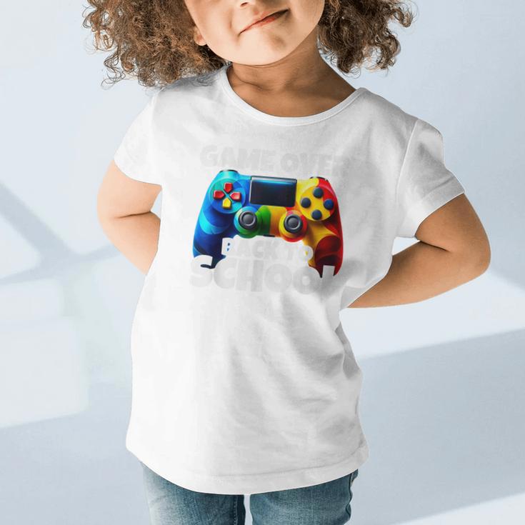 Game Over Back To School Gaming Controller Kids Gamer Graphic Toddler T-Shirt Game Over Back To School Gaming Controller Kids Gamer Graphic Toddler T-Shirt