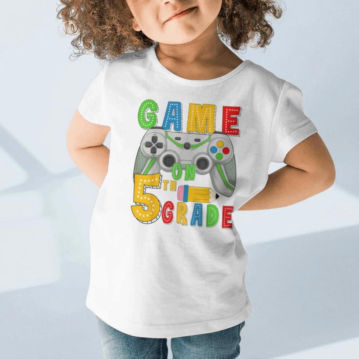 Game On Fifth Grade Back To School Gamer 5th Grade Boys Kids Graphic Toddler T-Shirt
