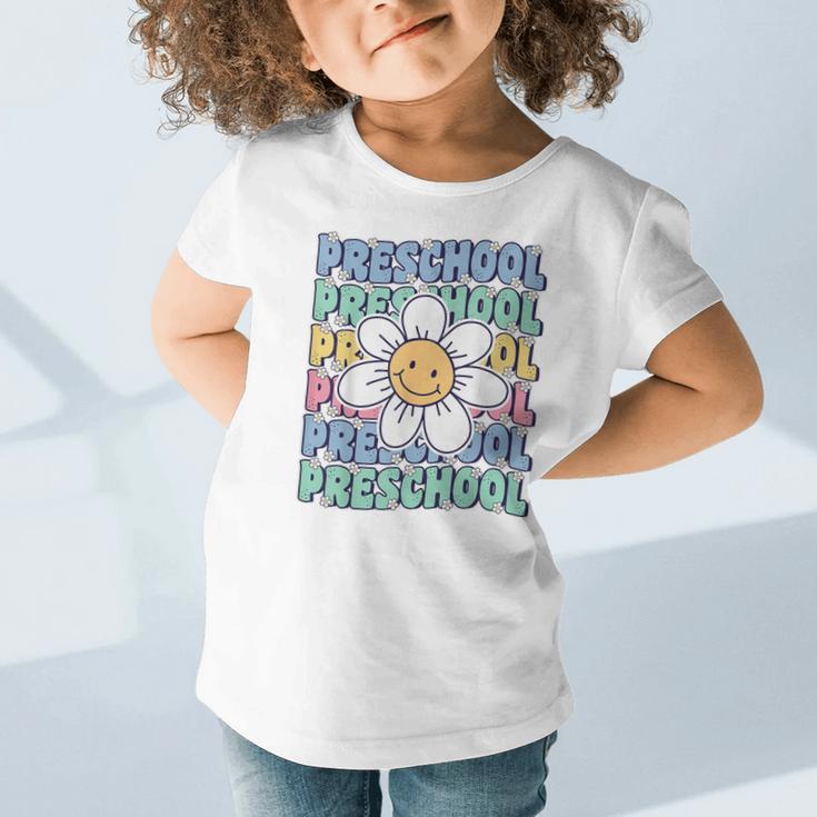Groovy Preschool Cute Back To School First Day Of Pre K Graphic Toddler T-Shirt Groovy Preschool Cute Back To School First Day Of Pre K Graphic Toddler T-Shirt