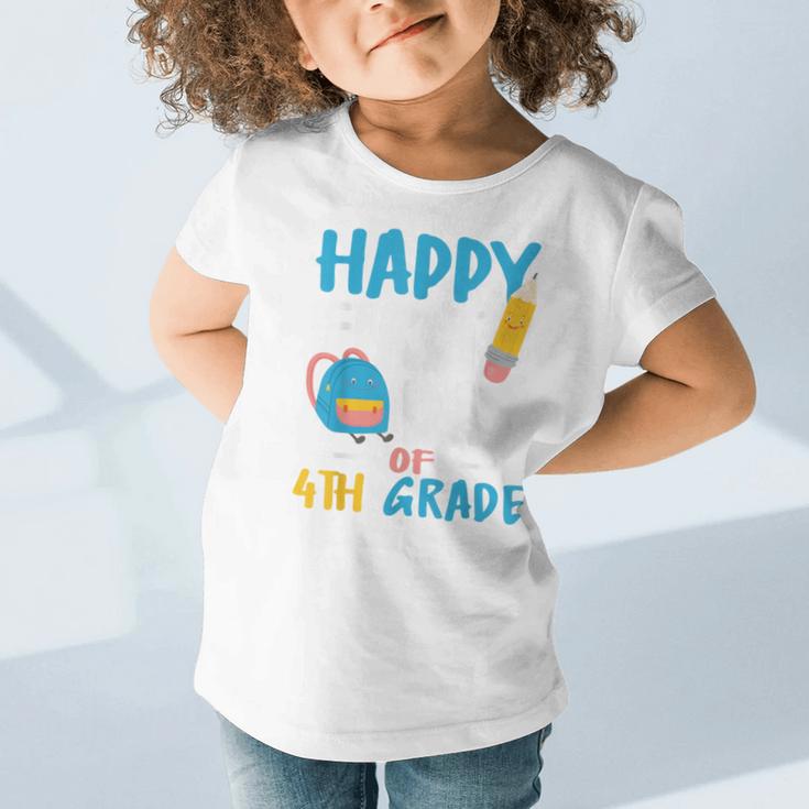 Happy First Day Of 4th Grade Student Back To School Graphic Toddler T-Shirt Happy First Day Of 4th Grade Student Back To School Graphic Toddler T-Shirt
