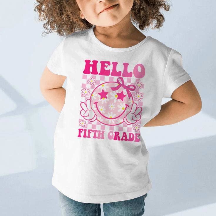 Hello Fifth Grade Coquette Bow Back To School 5th Grade Girl Graphic Toddler T-Shirt Hello Fifth Grade Coquette Bow Back To School 5th Grade Girl Graphic Toddler T-Shirt