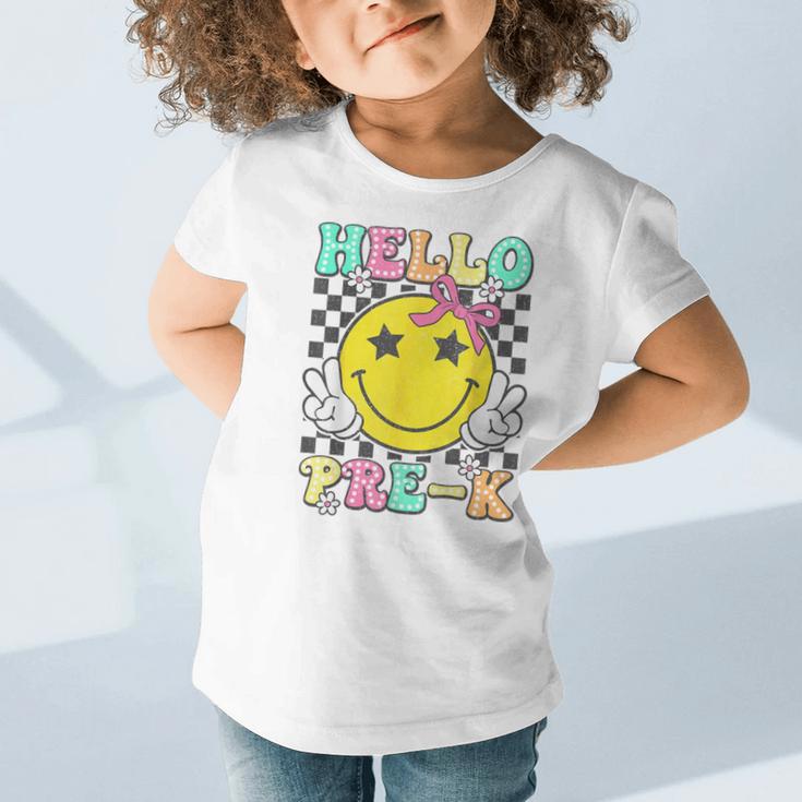 Hello Pre-K Coquette Bow Back To School Preschool Girl Graphic Toddler T-Shirt