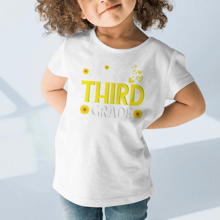 Hello Third Grade Sunflower 3rd Grade Vibes Back To School Graphic Toddler T-Shirt Hello Third Grade Sunflower 3rd Grade Vibes Back To School Graphic Toddler T-Shirt