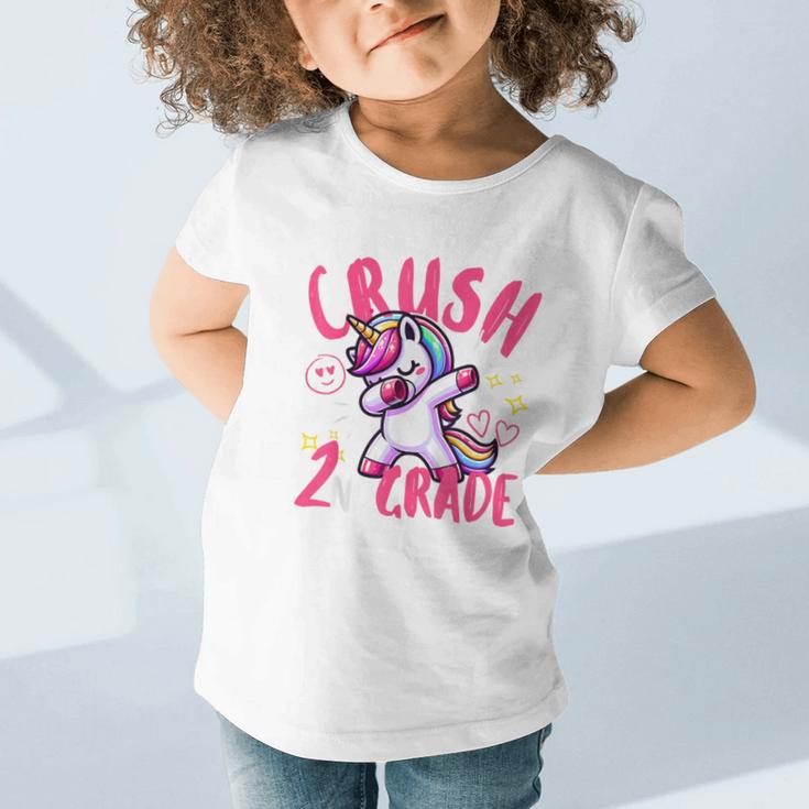 I'm Ready To Crush 2nd Grade Dabbing Unicorn Back To School Graphic Toddler T-Shirt I'm Ready To Crush 2nd Grade Dabbing Unicorn Back To School Graphic Toddler T-Shirt