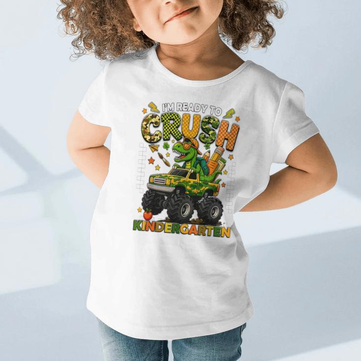 I'm Ready To Crush Kindergarten Back To School Monster Truck Graphic Toddler T-Shirt I'm Ready To Crush Kindergarten Back To School Monster Truck Graphic Toddler T-Shirt