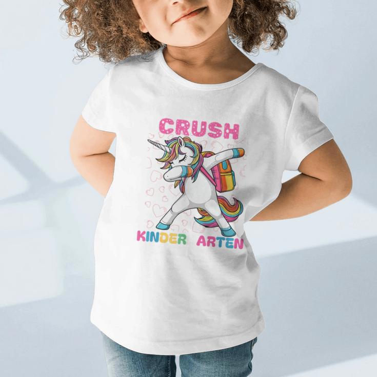 I'm Ready To Crush Kindergarten Unicorn Back To School Graphic Toddler T-Shirt I'm Ready To Crush Kindergarten Unicorn Back To School Graphic Toddler T-Shirt
