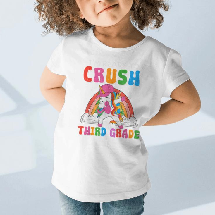 I'm Ready To Crush Third Grade Unicorn Back To School Girls Graphic Toddler T-Shirt I'm Ready To Crush Third Grade Unicorn Back To School Girls Graphic Toddler T-Shirt