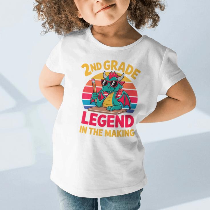 Kids 2nd Grade Dragon Boys Girls Back To School Graphic Toddler T-Shirt Kids 2nd Grade Dragon Boys Girls Back To School Graphic Toddler T-Shirt