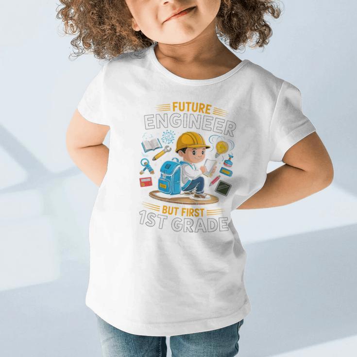 Kids Future Engineer 1st Grade Student Back To School Boys Kid Graphic Toddler T-Shirt Kids Future Engineer 1st Grade Student Back To School Boys Kid Graphic Toddler T-Shirt