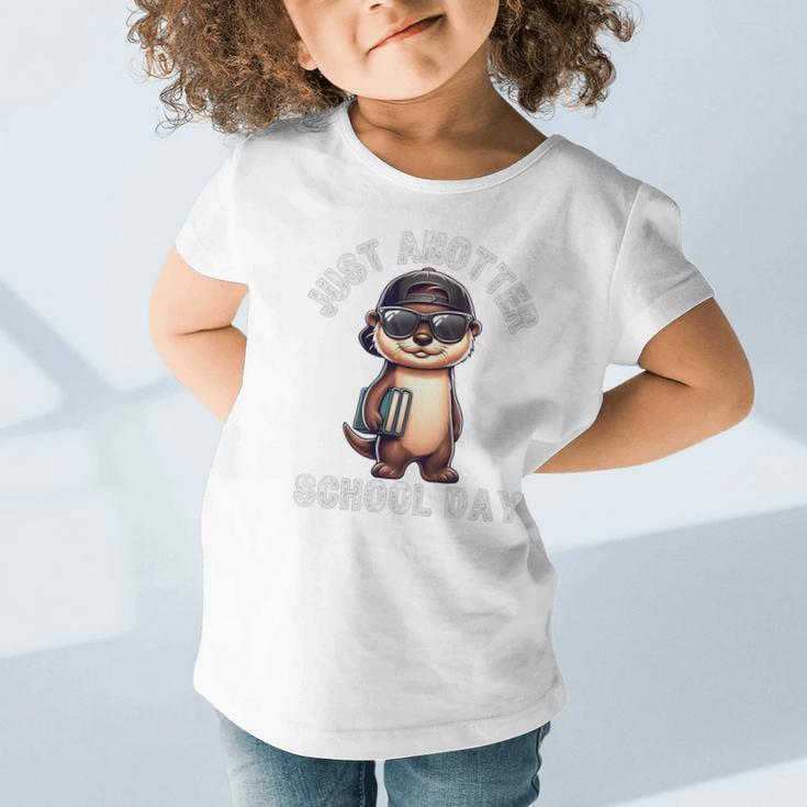 Kids Just Anotter School Day Otter Boys First Day Back To School Graphic Toddler T-Shirt