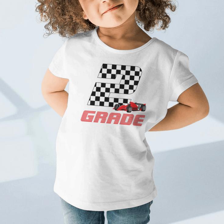 Kids Race Car 2nd Second Grade Boys Cars Lovers Back To School Graphic Toddler T-Shirt Kids Race Car 2nd Second Grade Boys Cars Lovers Back To School Graphic Toddler T-Shirt
