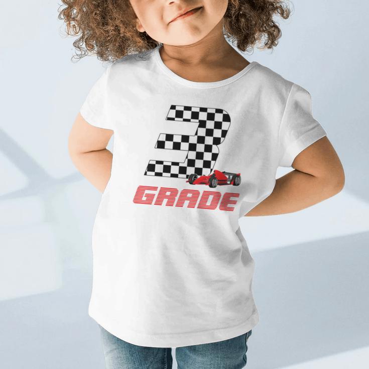 Kids Race Car 3rd Third Grade Boys Cars Lovers Back To School Graphic Toddler T-Shirt