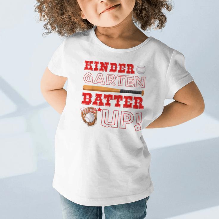 Kindergarten Batter Up Back To School Baseball Player Boys Graphic Toddler T-Shirt