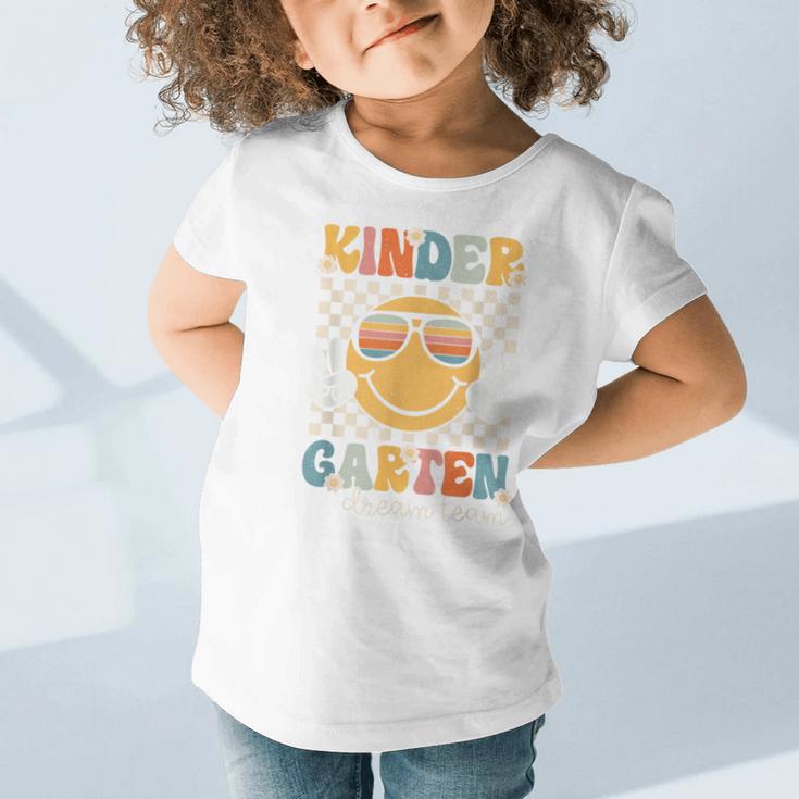KinderGarten Dream Team Smile Retro Back To School Kinder Graphic Toddler T-Shirt KinderGarten Dream Team Smile Retro Back To School Kinder Graphic Toddler T-Shirt