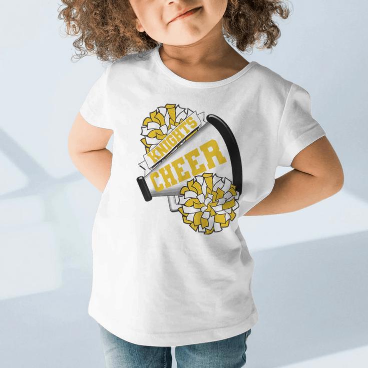 Knights Cheer Back To School Cheerleading Spirit GY Graphic Toddler T-Shirt Knights Cheer Back To School Cheerleading Spirit GY Graphic Toddler T-Shirt