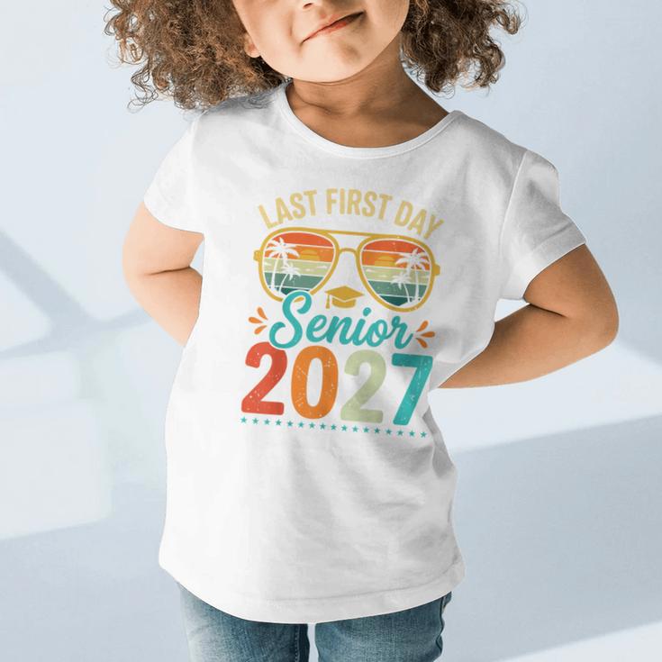 Last First Day Senior 2027 Back To School Students Tee Graphic Toddler T-Shirt Last First Day Senior 2027 Back To School Students Tee Graphic Toddler T-Shirt