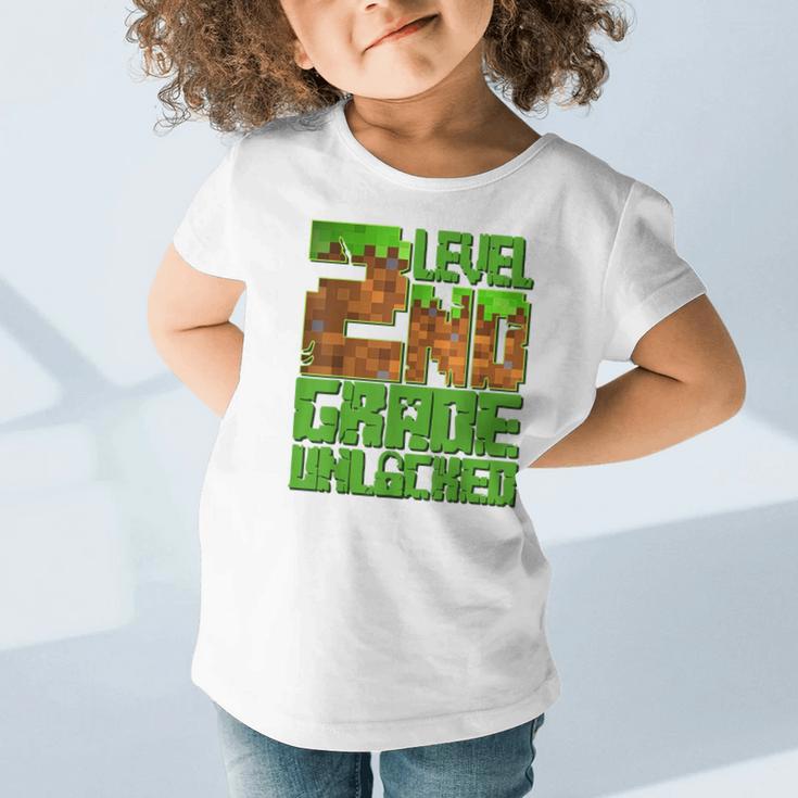 Level 2nd Grade Unlocked Game Pixel Kids Boy Back To School Graphic Toddler T-Shirt