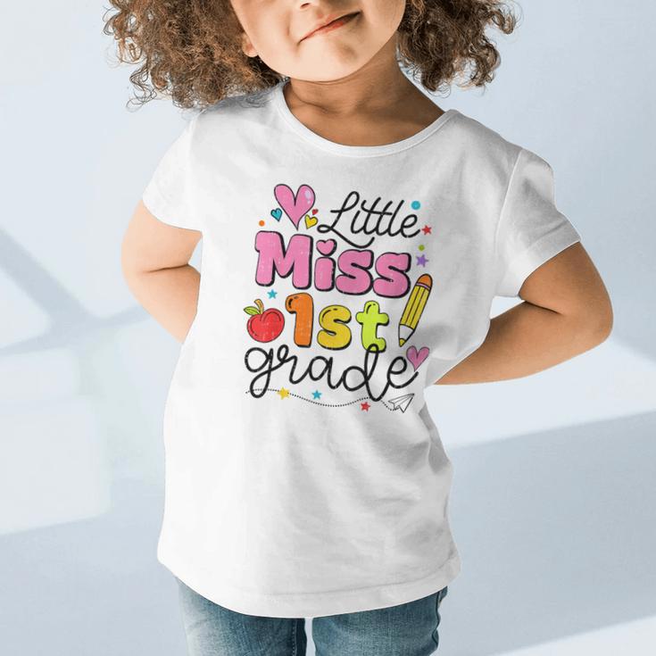 Little Miss 1st Grade Back To School Cute First Grade Girls Graphic Toddler T-Shirt Little Miss 1st Grade Back To School Cute First Grade Girls Graphic Toddler T-Shirt