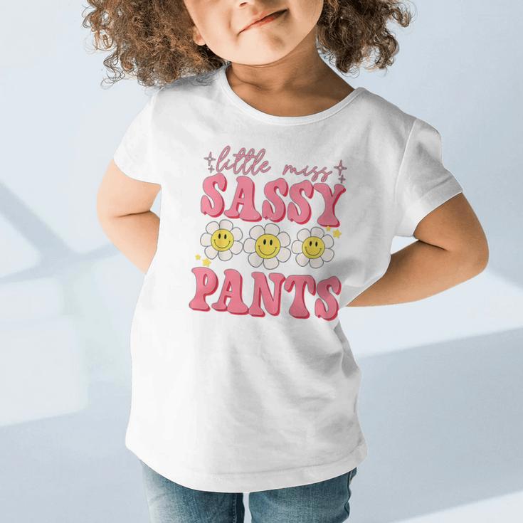 Little Miss Sassy Pants Back To School Girls Graphic Toddler T-Shirt