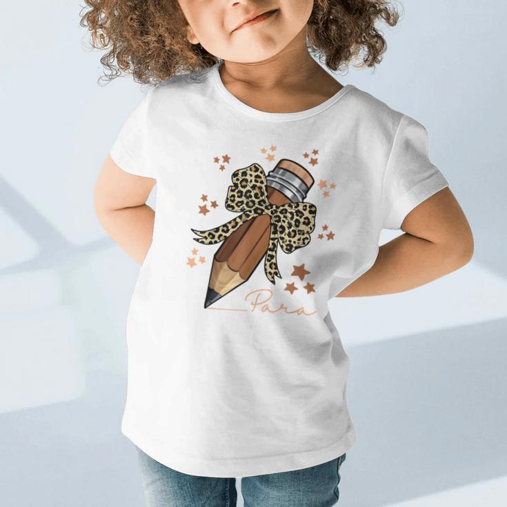 Melanin Pencil Leopard Bow Para Back To School Graphic Toddler T-Shirt Melanin Pencil Leopard Bow Para Back To School Graphic Toddler T-Shirt