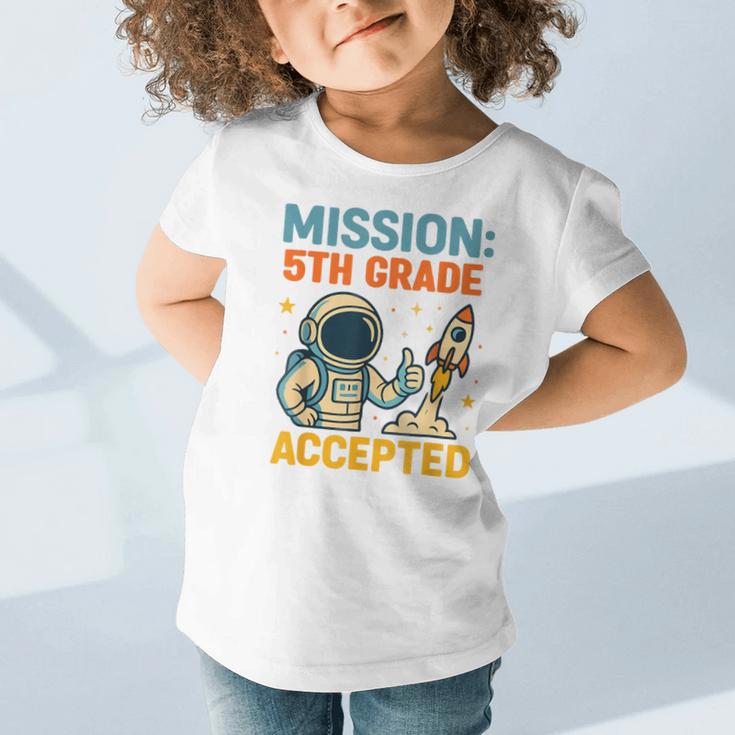 Mission Fifth 5th Grade Accepted Back To School Vintage Graphic Toddler T-Shirt